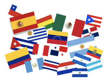 Flaggen spanisch sprechender Nationen