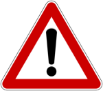 "Achtung"-Schild